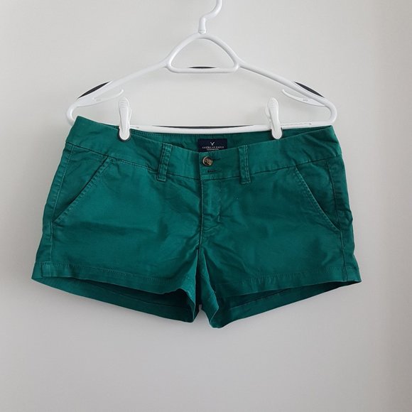 American Eagle Outfitters Pants - American Eagle Shortie Shorts (Marine Green)